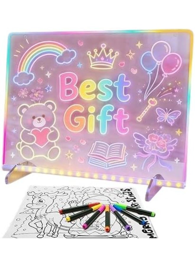 First Choice LED Light Up Acrylic Writing and Drawing Board - Image 1