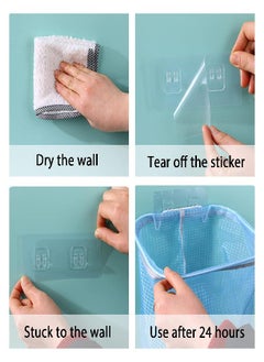Linkidea Linkidea 2 Packs Bath Toy Storage Organizer, Hanging Mesh Bathtub Toy Holder Basket with Adhesive Hooks, Shower Caddy for Kids Toddlers Bathroom Car Toy (Blue & Pink)  - Image 3