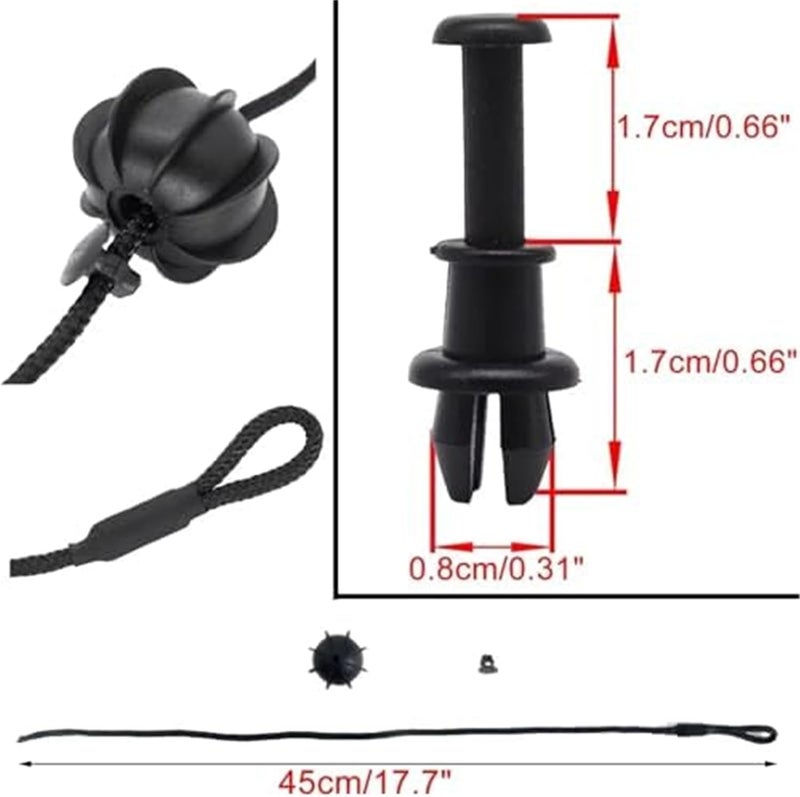 Vuzmode Rear Parcel Shelf String Clips for Q3 F3 - Image 5