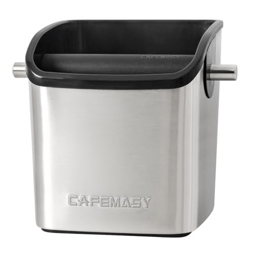 Coffee Knock Box Espresso Accessories  Home Use Small Coffee Puck Knock Box Stainless Steel for Espresso Machine Coffee Grounds