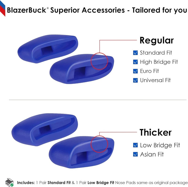 BLAZERBUCK Replacement Nose Pads Nose Piece for Oakley Flak 2.0/Flak 2.0 XL/Flak 2.0 Asian Fit/Flak XS/Flak XXS Sunglasses - Image 4