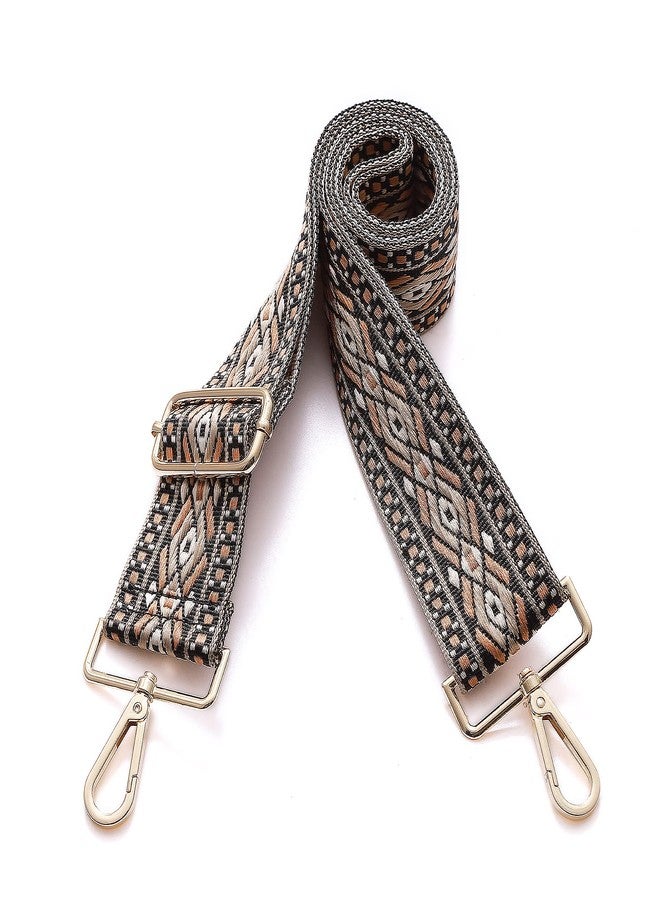 S-Jacorry Purse Strap Replacement Crossbody Wide Shoulder Strap Adjustable Canvas Straps Handbag Strap Replacement Belts, Gold Buckel-928, inch, Crossbody - Image 2