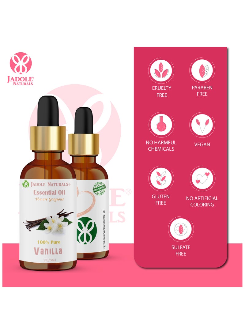 Jadole Naturals Vanilla Essential for Stress Relief, Relaxation and Sleep Oil, 30 ml  - Image 5