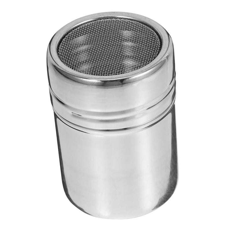 Stainless Steel Sugar Powder Shaker Lid Flour Sifter Sprinkler Dredger 11X6.5X6.5CM - Image 2