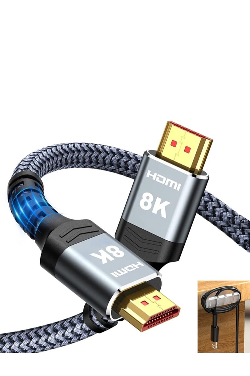 HDMI Cable 1.4 Cable  (8K@60Hz, 2K@240Hz，4K@144Hz,32.4Gbps)，hdmi to hdmi Cable (hdmi to hdmi Cable) Compatible for Laptop P - Image 1