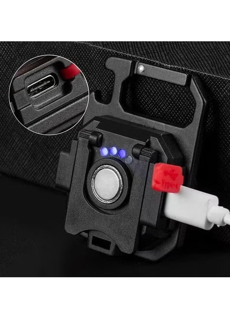 JAJEEK Small Flashlight 500 Lumens Super Bright Rechargeable Mini Keychain Flashlight with 7 Light Modes – Waterproof COB Keychain Light, Pocket LED Flashlight with Bracket (Black) – Compact, Portable, and Durable for Everyday Use, Outdoor, and Emergency  - Image 3