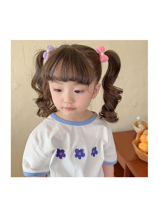 الوجبة 24 قطعة من ربطات شعر الفتيات اللطيفة، إكسسوارات شعر الأطفال الصغار، ربطات شعر الأطفال، ربطات شعر قطنية للأطفال مع فيونكات وأزهار، ربطات شعر ناعمة بدون درزات للأطفال الصغار، ربطات شعر مرنة على شكل زهور جميلة، حامل ذيل حصان كبير للفتيات والأطفال ذوي الشعر الكثيف والرفيع بدون تلف إكسسوارات الشعر - Image 4