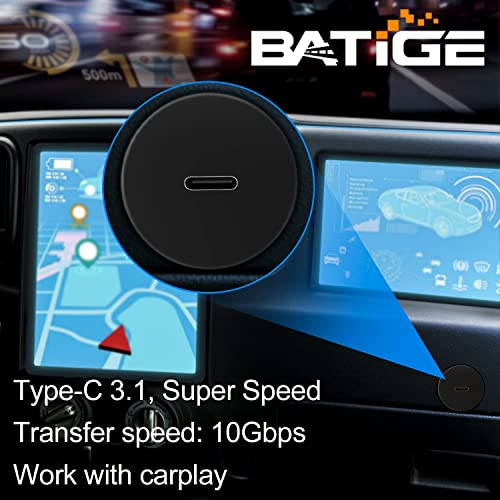 BATIGE Single Port Type C 3.1 Car Flush Mount Cable USB C 3.1 Panel Mount Male to Female Extension Cable for Car Truck Boat Motorcycle 3ft - Image 2