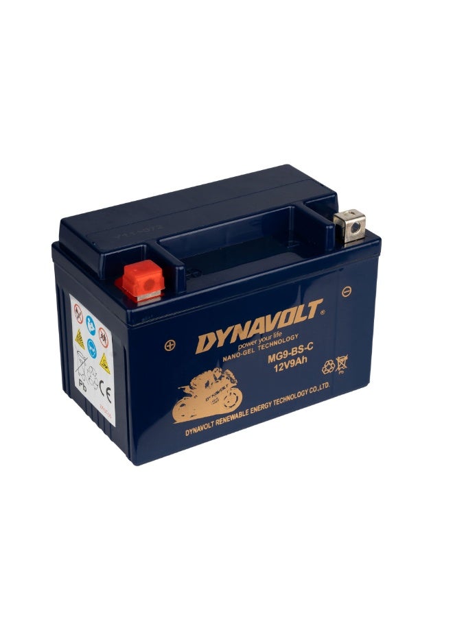 Dynavolt MG9-BS Motorcycle Battery – 12 V 9 Ah 150 CCA - Image 3
