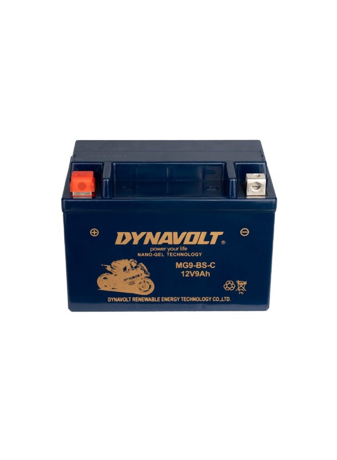 Dynavolt MG9-BS Motorcycle Battery – 12 V 9 Ah 150 CCA - Image 2