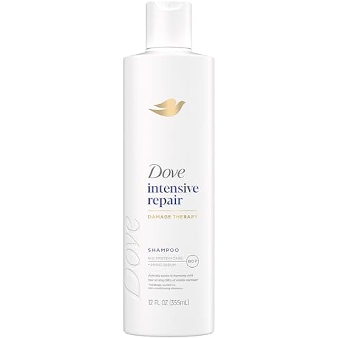 Dove Shampoo Intensive Repair for Damaged Hair with Bio-Protein Care Technology and Amino Serum 12 Fl Oz