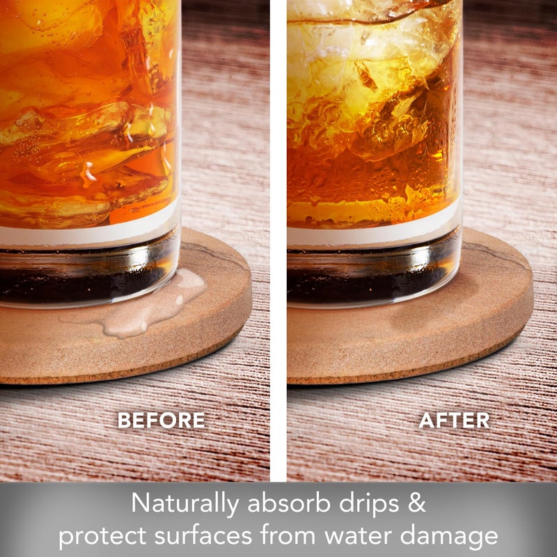 Thirstystone Cinnabar Brand, Multicolor All Natural Sandstone-Durable Stone with Varying Patterns, Every Coaster Is An Original, 4 inch round - Image 3