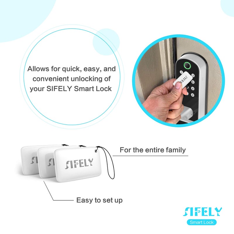 Sifely Smart Lock Key Fobs (3 Pack) - Image 2