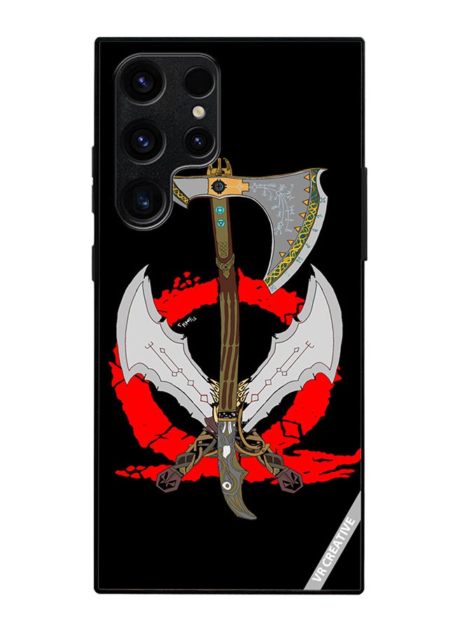 VR CREATIVE Protective Case Cover For Samsung Galaxy S25 Ultra God Of War Weapons Design Multicolour