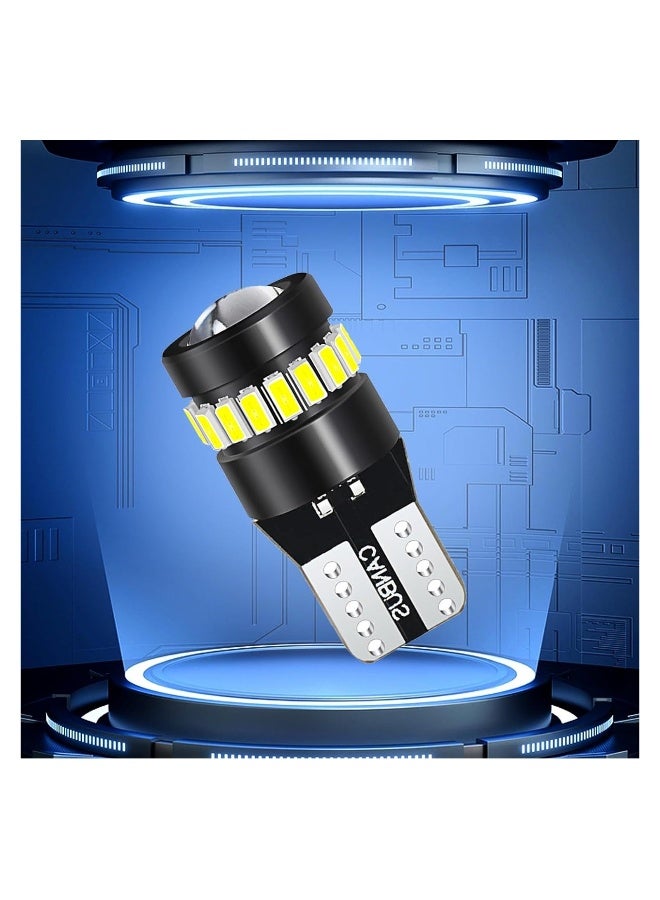 Loquat T10 Width Indicator Light, 2 PCS T10 LED Bulbs, 155 Lumens Super Bright Xenon White Light, for Side Marker and Width Lights.18SMD 3014 1SMD 3030 Chipset, 6500K, 12V Cross Flow Car Light - Image 2