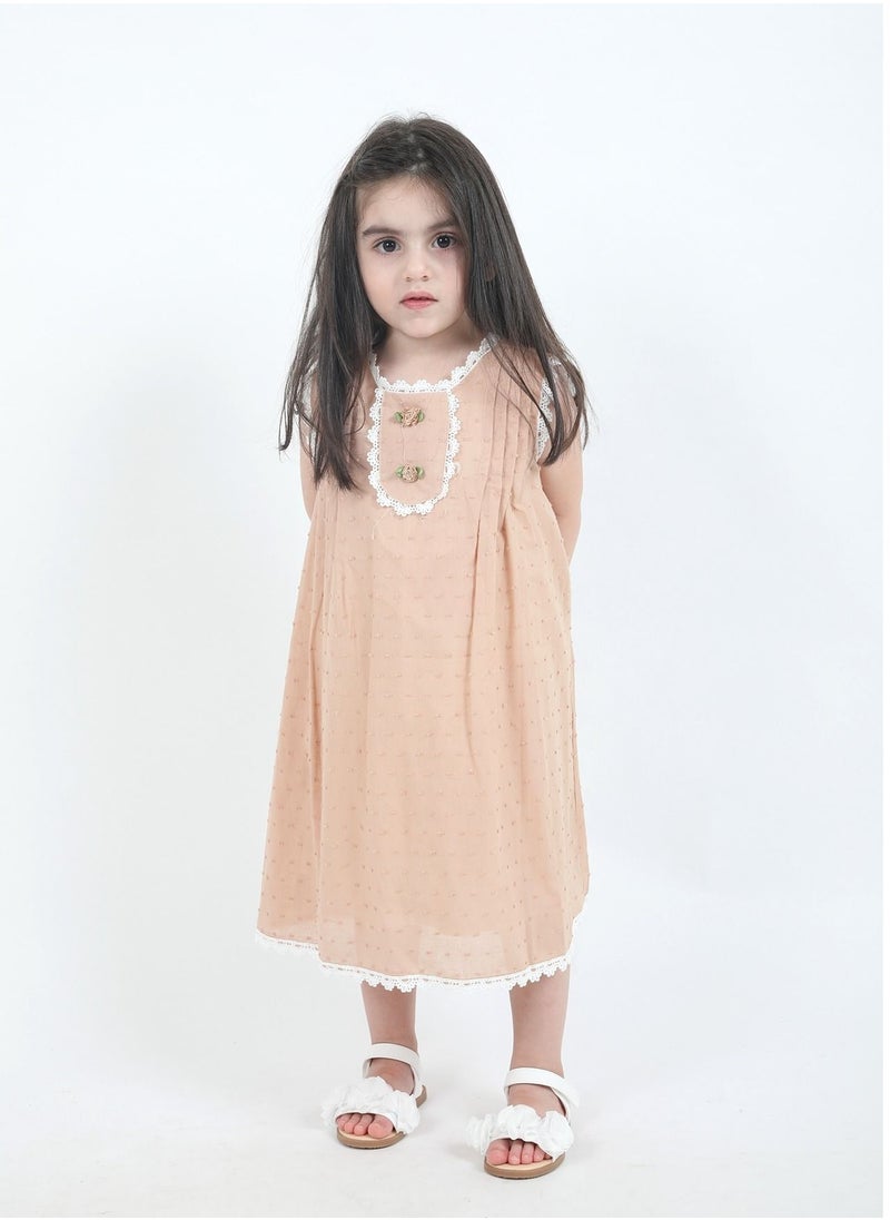 FULL JOY - An  Elegant and Beautiful Baby Girls' Dress with Excellent Material - Image 1