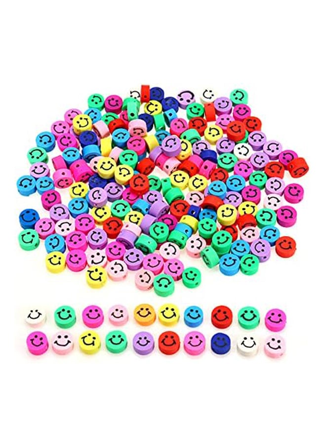 Generic - Smiley Face Beads -Colorful Smiling Face Spacer - Image 1