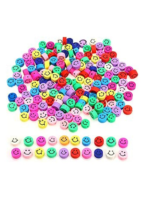 Smiley Face Beads -Colorful Smiling Face Spacer