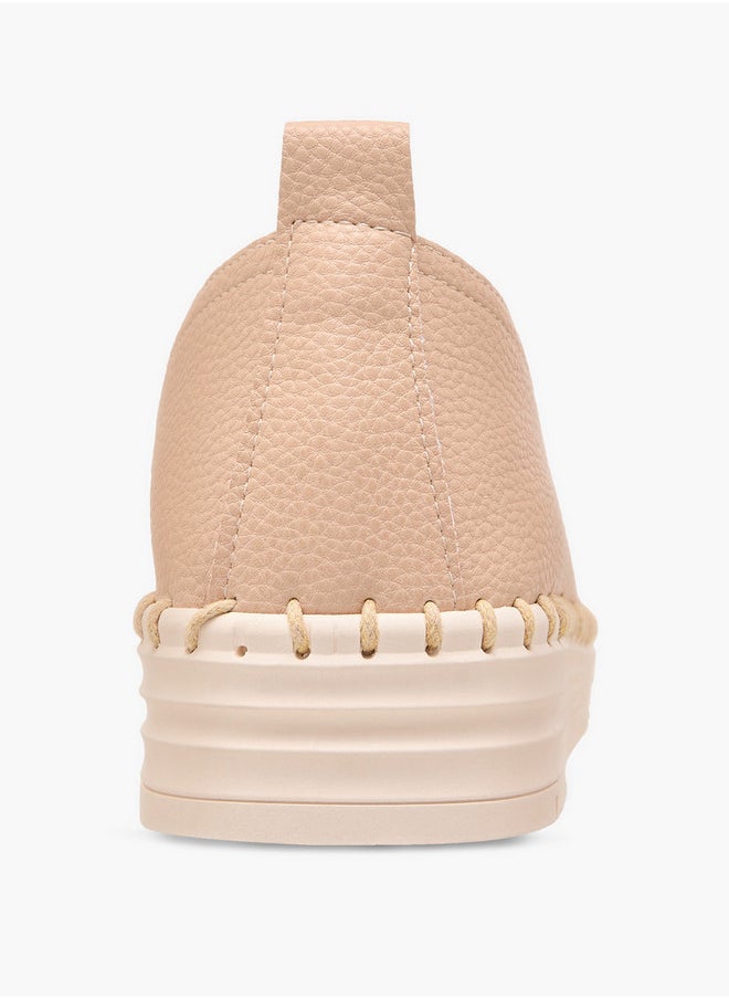 Flora Bella By Shoexpress Textured Slip-On Loafers  - Image 5