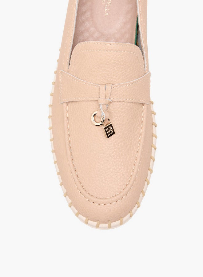 Flora Bella By Shoexpress Textured Slip-On Loafers - Image 4