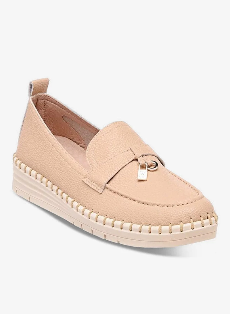 Textured Slip-On Loafers