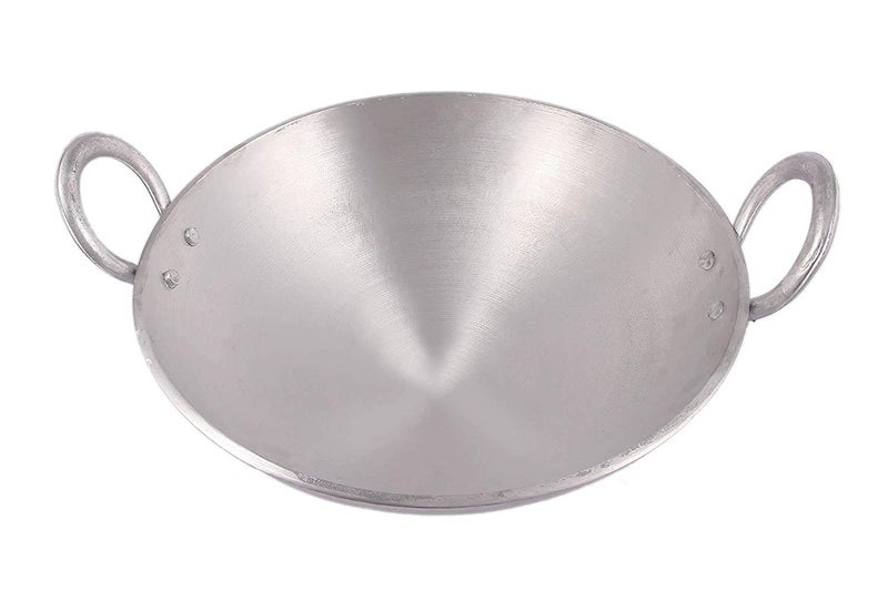 Shopsidex Shopsidex Aluminium kadhai Premium Range of Aluminum Kadhai Deep Kadai Non Induction Kadai Non Stick Kadai Deep Cooking woks 10 Litter - Image 3