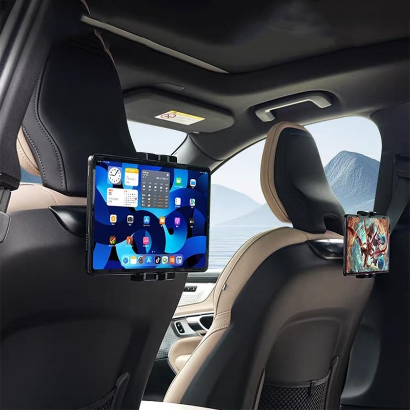 Pitruves Car Tablet Holder - Universal Headrest Mount for Volvo Models, Compatible with 4.7-12.9 Inch Tablets - Image 1