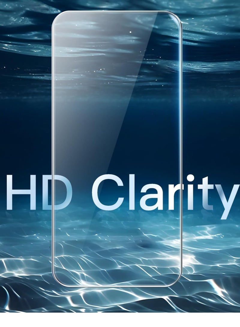 جي تيك واقي شاشة JETech لهاتف iPhone 15 Pro Max مقاس 6.7 بوصة من الزجاج المقوى مع أداة سهلة التركيب، جراب صديق للبيئة عالي الدقة شفاف 3 عبوات - Image 3