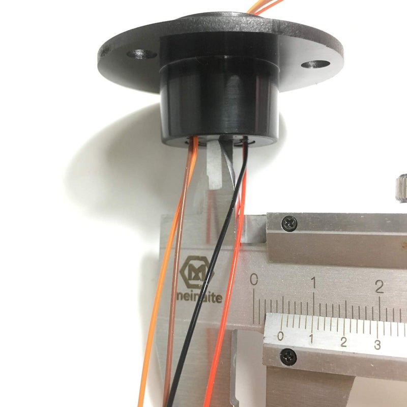 Taidacent Hollow Electrical Slip Ring - Rotary Contact 2/4/6/12 Road Collector, Conductive Electric Motor Rotating Connector (4 Wire 2A, Inner Hole 5mm, Outer Diameter 22mm) - Image 3