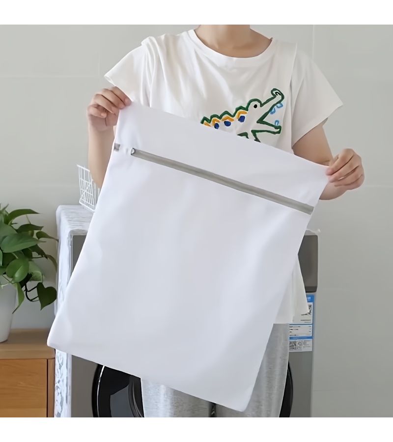 3 قطع من أكياس غسيل شبكية بسحاب قوي للملابس الحساسة، للتخزين والسفر 13 لترًا - Image 2