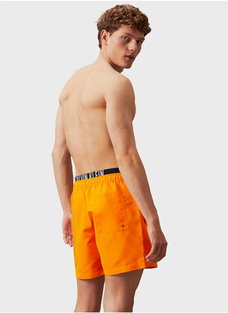 CALVIN KLEIN Medium Double Waist Band Swim Shorts