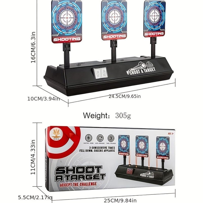 Electric Scoring Target Automatic Rebound Tactical Practice Soft Bullet Toy Gun Training Shooting Target - Image 3