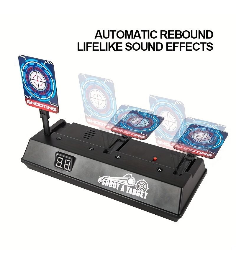 Electric Scoring Target Automatic Rebound Tactical Practice Soft Bullet Toy Gun Training Shooting Target - Image 2