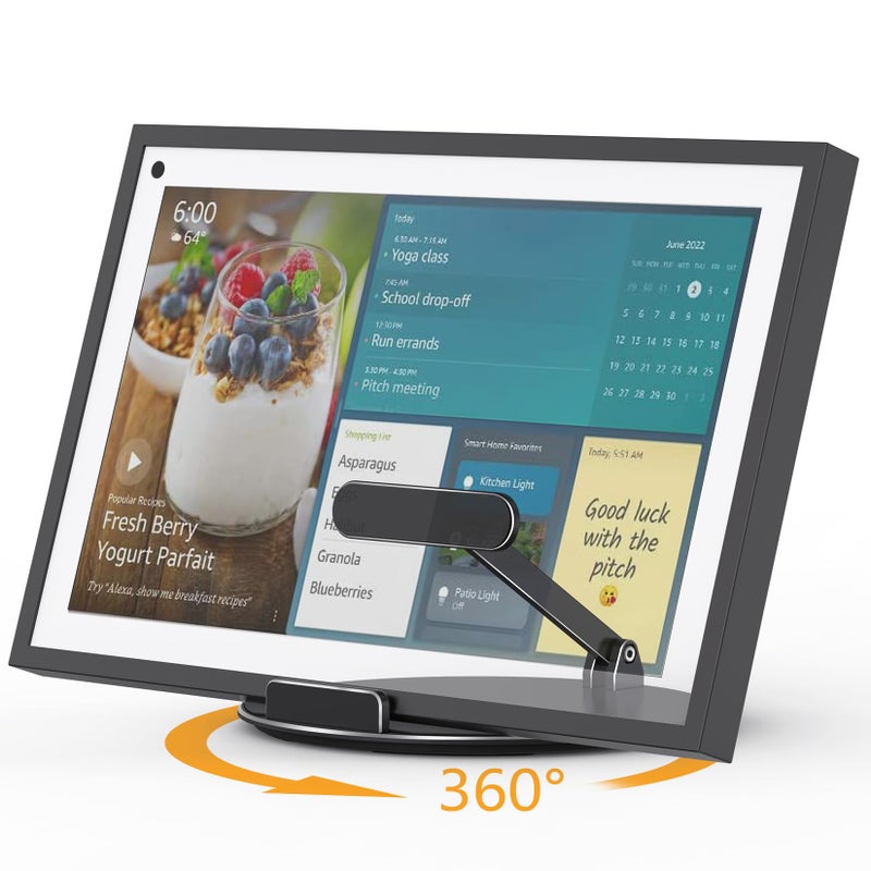 Laivli Swivel and Tilt Stand Compatible with Echo Show 15 (1st, 2nd Gen)/ 21, Supports Portrait and Landscape Orientation - Image 1