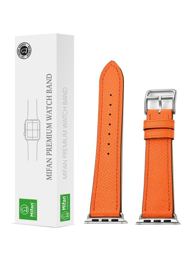 NIBEMINENT Replacement Band For Apple Watch Series 1/2/3/4 44/42 mm Orange - Image 1