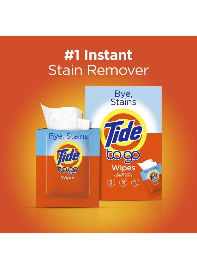 Tide To Go Stain Remover Wipes For Clothes, Instant Laundry Travel Stain & Spot Remover, 3 Pack, (30 Wipes Total)  - Image 3