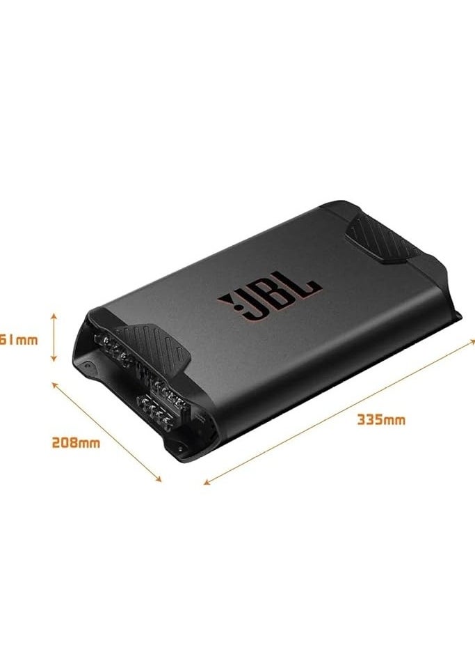 JBL - JBL Concert A704 1000W 4-Channel Car Amplifier with Adjustable Crossover, Auto Turn-On, and High-Performance Sound - Image 1