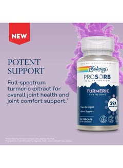 Solaray Prosorb Turmeric Phytosome Enhanced Absorption Joint And Inflammation Support 30 Vcaps  - Image 5