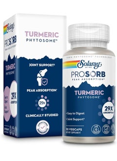 Solaray Prosorb Turmeric Phytosome Enhanced Absorption Joint And Inflammation Support 30 Vcaps  - Image 1