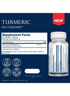 Solaray Prosorb Turmeric Phytosome Enhanced Absorption Joint And Inflammation Support 30 Vcaps  - Image 2