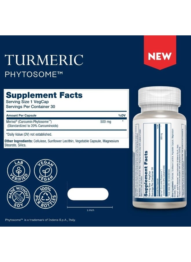 Solaray - Prosorb Turmeric Phytosome Enhanced Absorption Joint And Inflammation Support 30 Vcaps - Image 1