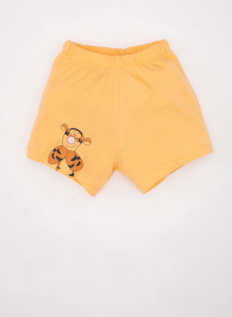 DeFacto Disney Winnie The Pooh Short Sleeve Cotton Pajama Set With Shorts