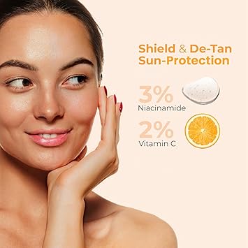 Brinton لوسيون واقي من الشمس برينتون يو في دوكس أكوا SPF 50 PA حماية واسعة الطيف تركيبة مرطبة مع النياسيناميد وفيتامين C 50 مل عبوة من 1 - Image 5