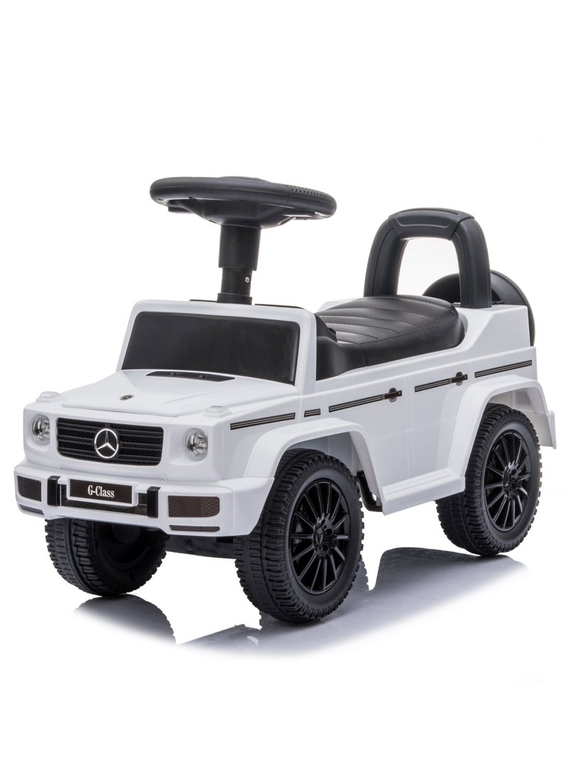 Mercedes-Benz Lovely Baby Mercedes-Benz Push Car for Kids LB 652, Non-Scuffing Tires, Musical Steering, Children Gift for Age 1-3 Years - White  - Image 1