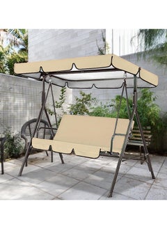 DubaiGallery 3 Seat Green Swing Top Cover Canopy Replacement Porch Patio Outdoor Canopy Swing Chair Awning Protection Against UV Rays  - Image 1