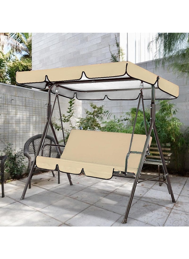 DubaiGallery 3 Seat Green Swing Top Cover Canopy Replacement Porch Patio Outdoor Canopy Swing Chair Awning Protection Against UV Rays  - Image 1