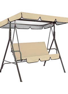 DubaiGallery 3 Seat Green Swing Top Cover Canopy Replacement Porch Patio Outdoor Canopy Swing Chair Awning Protection Against UV Rays  - Image 3