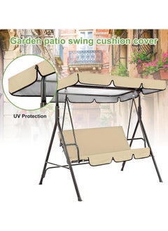 DubaiGallery 3 Seat Green Swing Top Cover Canopy Replacement Porch Patio Outdoor Canopy Swing Chair Awning Protection Against UV Rays  - Image 4