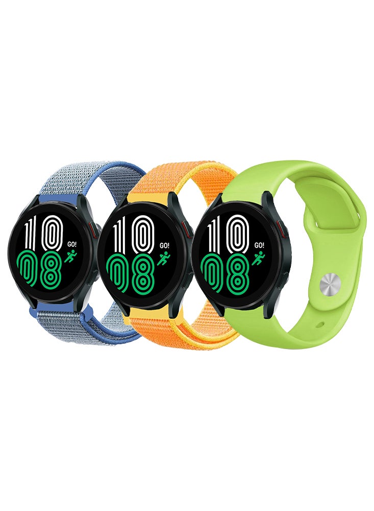 Perfii 3pcs Watchband Bundle Compatible with all Samsung, Huawei, Amazfit, and Honor with 20mm band size - Image 1