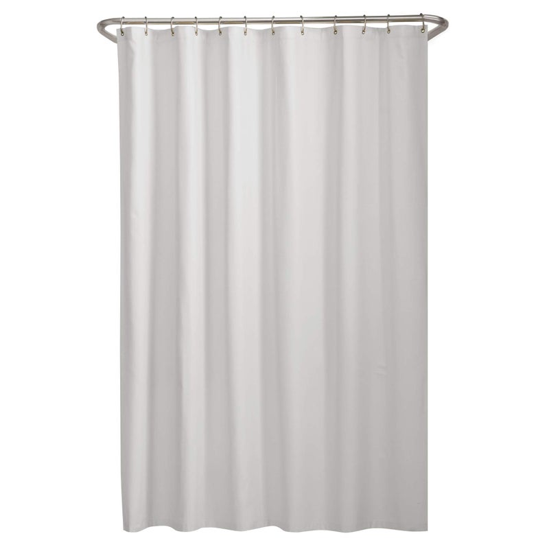 Maytex Microfiber Fabric Shower Curtain Liner 70in x 72in White